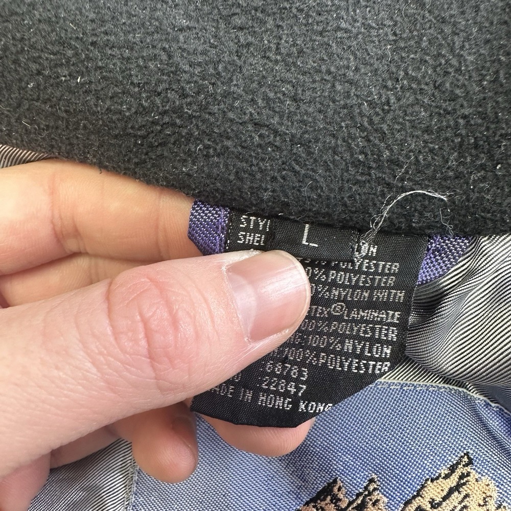 Vintage 80s 90s Womens One Piece Gore-Tex Ski Suit Blue Purple Size Large - Picture 5 of 13